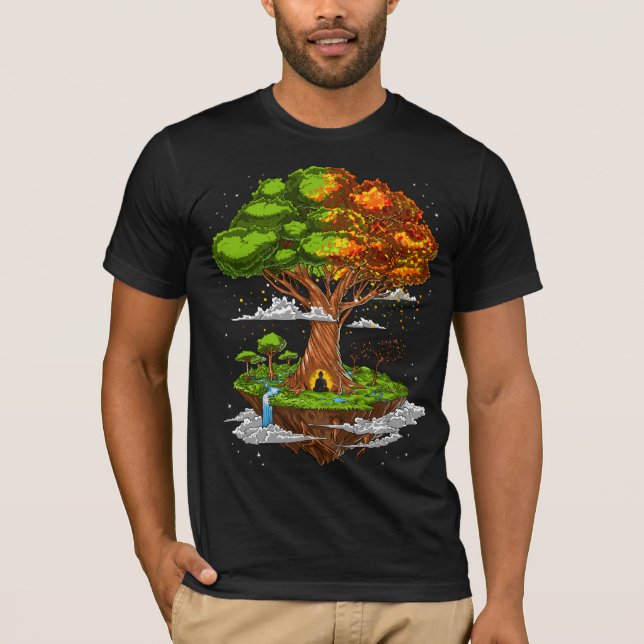 T-shirt Arbre De Vie Méditation Zen (Devant)