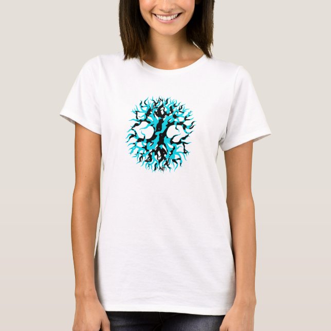 T-shirt Arbre de vie sur pourpre (Devant)
