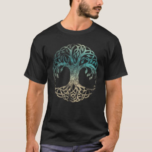 T-shirt Arbre De Vie, Symbole Viking Norse Distre