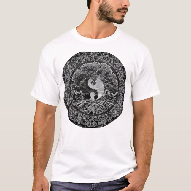 T-shirt Arbre de vie Yin Yang (Devant)