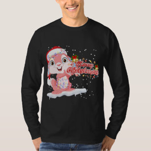 T-shirt Arbre d'éclairage Noël Lapin Lapin Lapin Lapin Lap