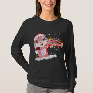 T-shirt Arbre d'éclairage Noël Lapin Lapin Lapin Lapin Lap