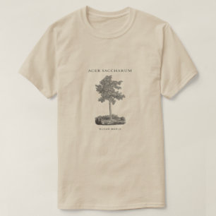 T-shirt Arbre d'érable à sucre avec l'image vintage