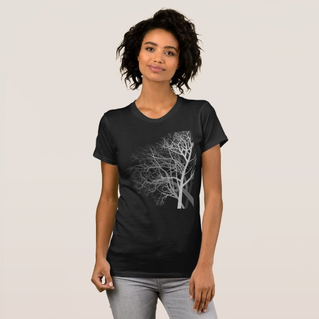 T-shirt Arbre d'inverse de la vie (Devant entier)