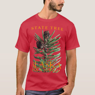 T-shirt Arbre du Territoire de l'Alaska L'Épinette de Sitk