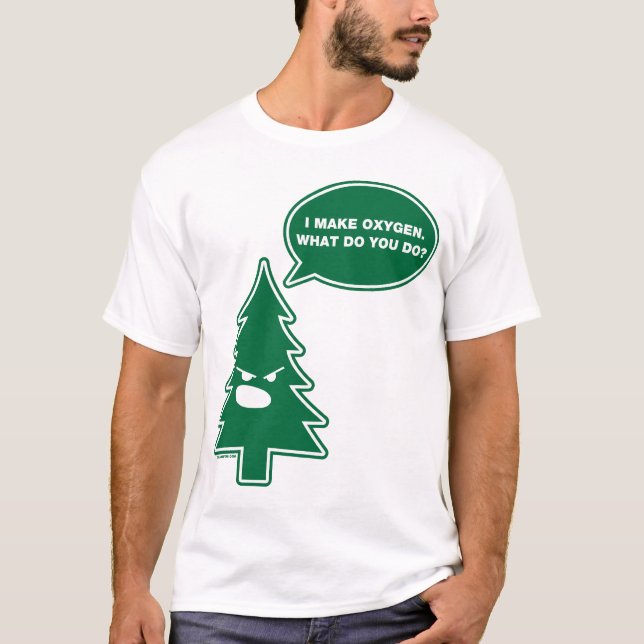 T-shirt Arbre fâché (croquant) (Devant)