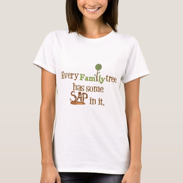 T-shirt Arbre familial amusant (Devant)