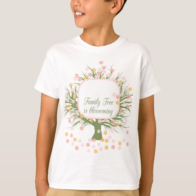 T-shirt Arbre familial en floraison (Devant)