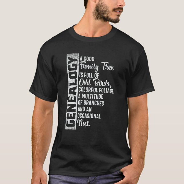 T-shirt Arbre familial personnalisé, conception généalogiq (Devant)