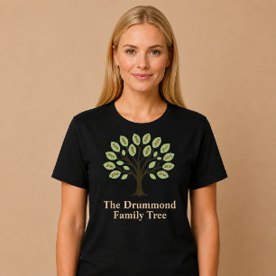 T-shirt Arbre généalogique avec années de naissance