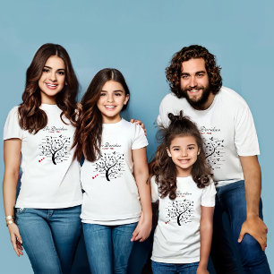 T-shirt Arbre généalogique personnalisé (20 noms)