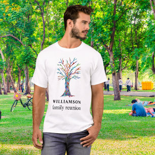 T-shirt Arbre Généalogique Réunion de Famille Personnalisé