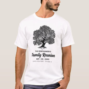 T-shirt Arbre Généalogique Rustique Famille Réunie Personn