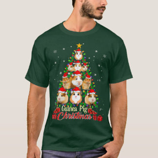 T-shirt Arbre Guinée Cochon Noël Tee Guinée Pig Pajamas