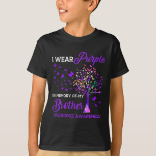 T-shirt Arbre Je Porte La Mémoire Violette Du Frère Overdo