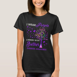 T-shirt Arbre Je Porte La Mémoire Violette Du Frère Overdo