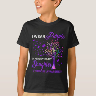T-shirt Arbre Je Porte Violet Mémoire De La Fille Overdose
