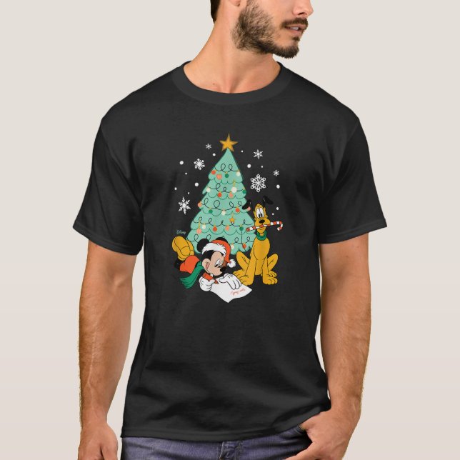 T-shirt Arbre Mickey Pluto XMAS (Devant)