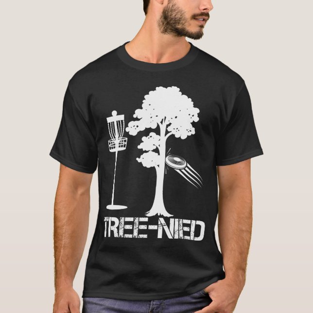 T-shirt Arbre Nied Funny Disc Joueur De Golf Plaisanterie  (Devant)