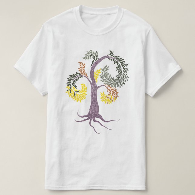 T-shirt arbre par abbaye adopy (Design devant)