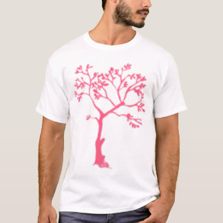 T-shirt Arbre rose