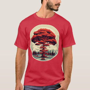 T-shirt Arbre rouge