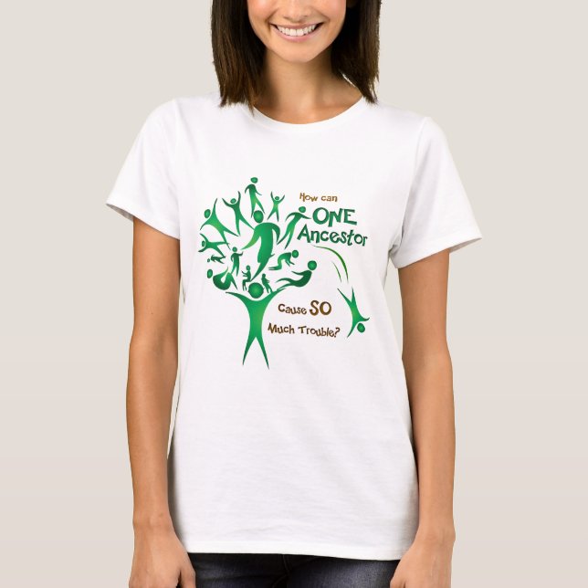 T-shirt Arbre une ancêtre (Devant)