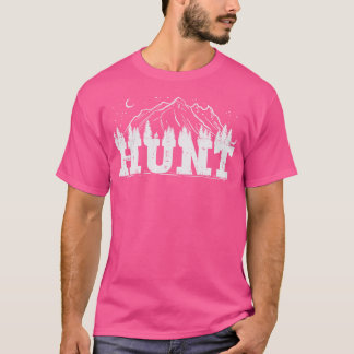 T-shirt Arbres de chasse Montagne Chasse faunique Tir à l'