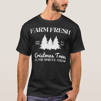 T-shirt Arbres de Noël frais de ferme - Cèdre d'épinette d