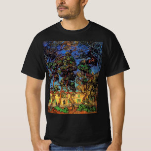 T-shirt Arbres de Van Gogh dans le jardin de l'hôpital Sai