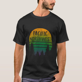 T-shirt Arbres du Nord-Ouest Pacifique Altérés Extérieur N
