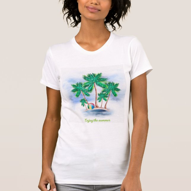 T-shirt Arbres tropicaux (Devant)