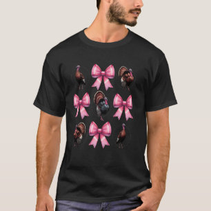 T-shirt Arc Coquette Chasse à la dinde Chasseur Rose Fête 