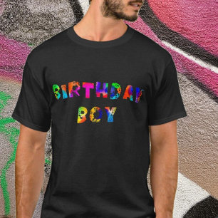 T-shirt Arc en arc-en-ciel Couleur éclaboussure d'annivers