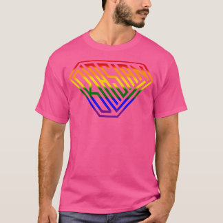 T-shirt Arc en arc-en-ciel du bouclier super-puissant Blas