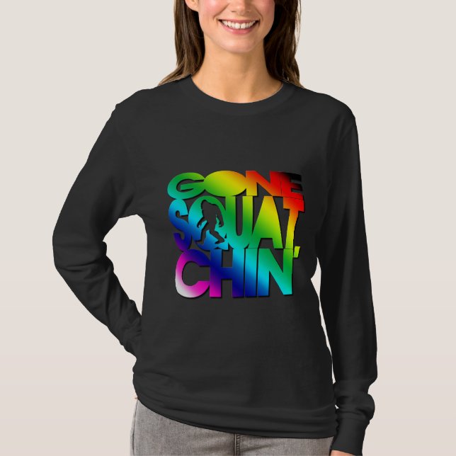 T-shirt Arc-en-ciel allé de Squatchin (Devant)