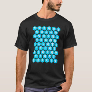 T-shirt Arc-en-ciel Alphabets Bangla Lettres Apprentissage
