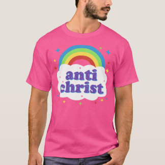 T-shirt Arc-en-ciel Anti-Christ Cute Kawaii