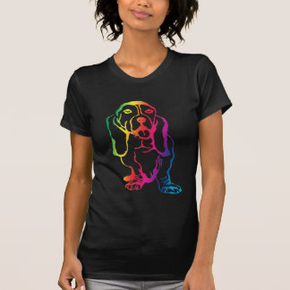 T-shirt Arc-en-ciel Basset Hound