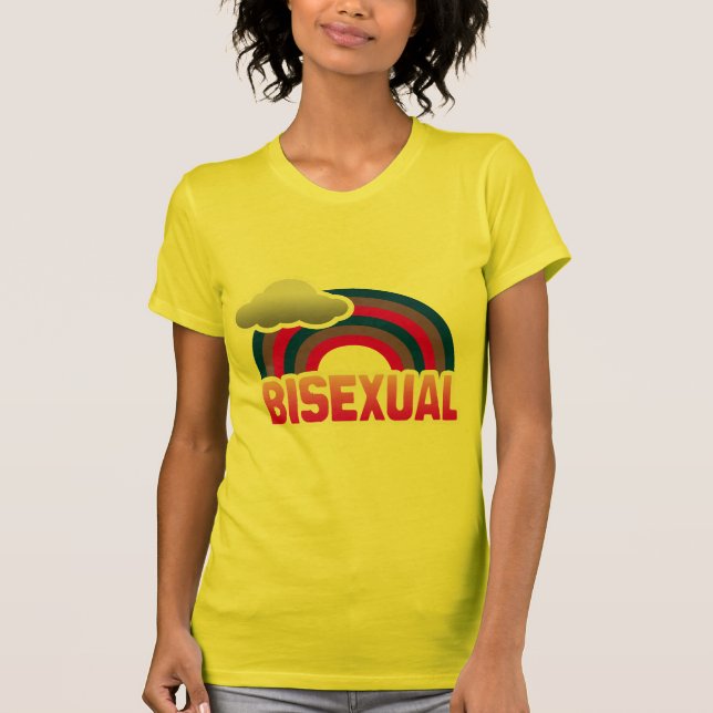 T-SHIRT ARC-EN-CIEL BISEXUEL (Devant)
