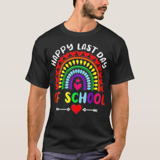 T-shirt Arc En Ciel Bonne Dernière Journée D'Enseignant Ét