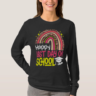 T-shirt Arc En Ciel Bonne Dernière Journée D'Enseignant Ét