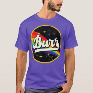 T-shirt Arc-en-ciel Burr dans l'espace Style Vintage