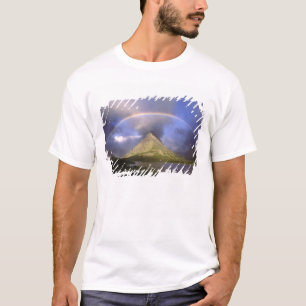 T-shirt Arc-en-ciel complet et ciel orageux sur Grinnell