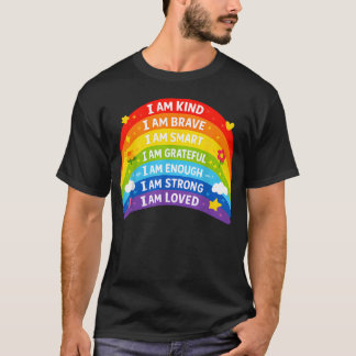 T-shirt Arc-en-ciel d'affirmations positives