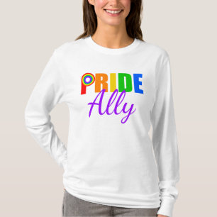 T-shirt Arc-en-ciel d'allié de gay pride