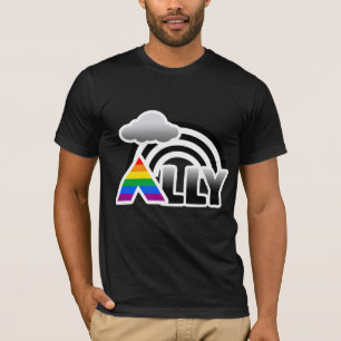 T-SHIRT ARC-EN-CIEL D'ALLIÉ - .PNG