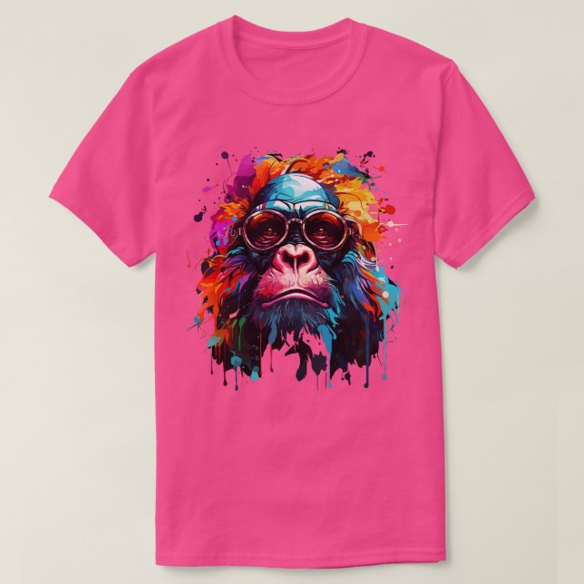 T-shirt Arc-en-ciel de Gorilla (Design devant)
