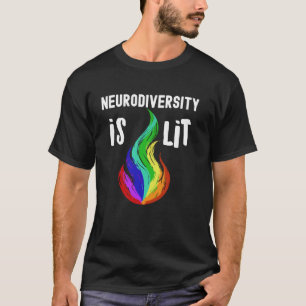 T-shirt Arc-en-ciel de la neurodiversité Tourette TDAH Aut