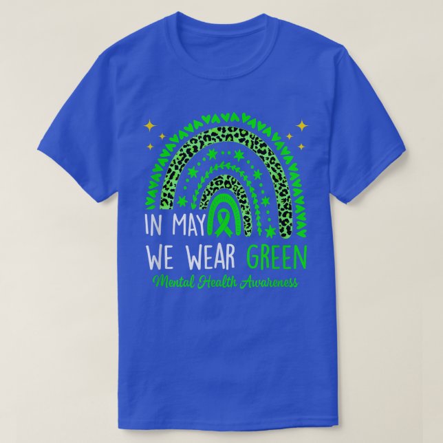 T-shirt Arc-en-ciel de sensibilisation à la santé mentale  (Design devant)